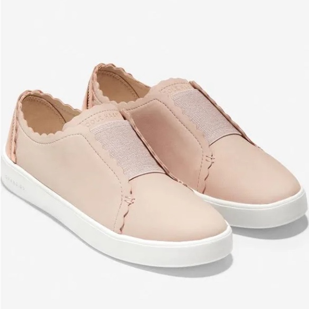 Cole Haan Women's Scallop Blush Pink Slip-On Sneakers